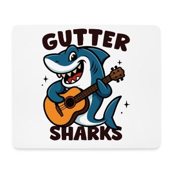 Crapaud Musicien Shark - Tapis de souris (format paysage) - blanc - Devant