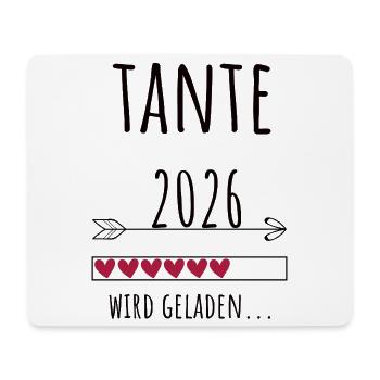 Werdende Tante 2026 Geschenk Schwangerschaft - Mousepad (Querformat) - Weiß - Vorne
