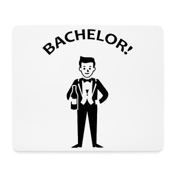 Bachelor Junggeselle - Mousepad (Querformat) - Weiß - Vorne
