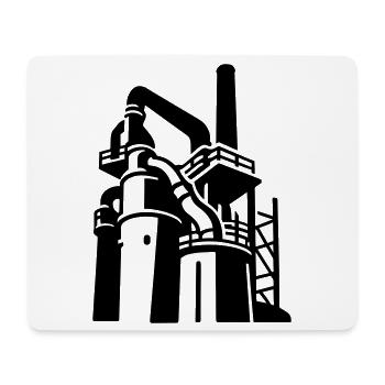 Factory Symbol Völklingen - Mouse Pad (horizontal) - white - Front