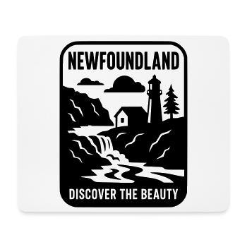 Terre-Neuve-et-Labrador - Tapis de souris (format paysage) - blanc - Devant