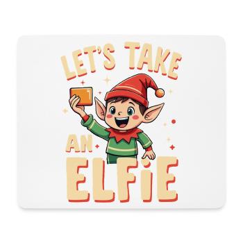 Prenons un elfie - Tapis de souris (format paysage) - blanc - Devant