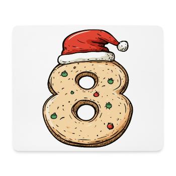 8 Number Cookie Christmas - Mouse Pad (horizontal) - white - Front