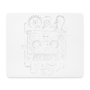 Retro Music Gear Steampunk - Mouse Pad (horizontal) - white - Front