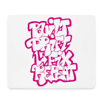 Built Drift Fix Repeat 03 - Mousepad (Querformat) - Weiß - Vorne
