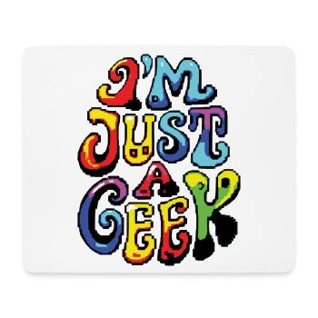 ICH BIN NUR EIN NERD #1 – lass uns reden - Mousepad (Querformat) - Weiß - Vorne