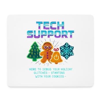 Lustiger Technischer Support Debug Weihnachten - Mousepad (Querformat) - Weiß - Vorne