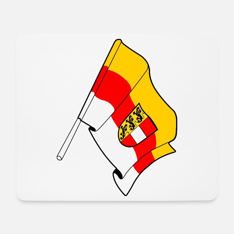 Kärnten-Flagge - Mousepad (Querformat) - Weiß