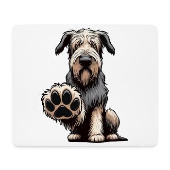 Lévrier irlandais Lévrier Propriétaire de chien de lévrier Fan de chien de loup - Tapis de souris (format paysage) - blanc - Devant