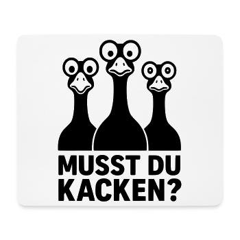 Do you have to poop funny kids geese googly eyes - Mouse Pad (horizontal) - white - Front
