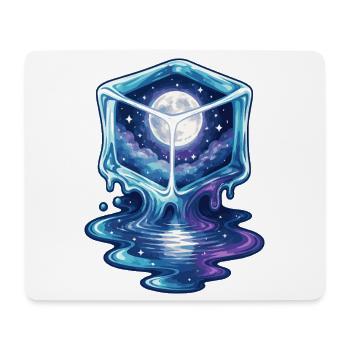 Kosmische Eiswürfel-Galaxie - Mousepad (Querformat) - Weiß - Vorne