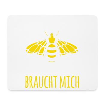 Keine Zeit mein Volk braucht mich Imker Imkerei - Mousepad (Querformat) - Weiß - Vorne