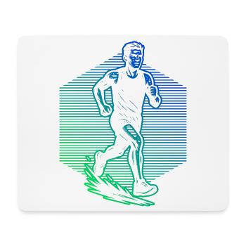 Graphismes de course pour les courses - Tapis de souris (format paysage) - blanc - Devant