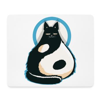 Chat-YinYang - Mouse Pad (horizontal) - white - Front