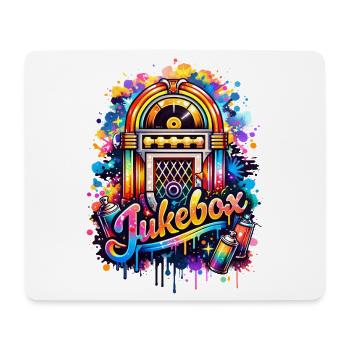 Juke-box coloré dans un style graffiti - Tapis de souris (format paysage) - blanc - Devant
