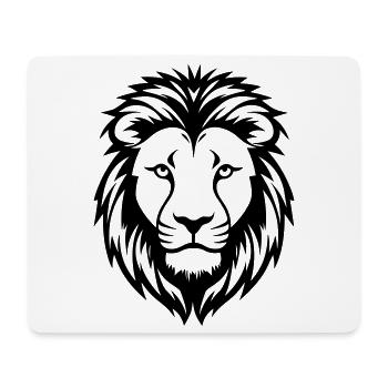 lion - Tapis de souris (format paysage) - blanc - Devant