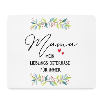 Tasse de Pâques préférée de maman pour le lapin de Pâques - Tapis de souris (format paysage) - blanc - Devant
