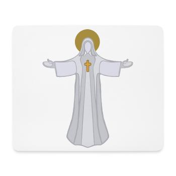 Offene Arme Saint Halo Jesus Gott - Mousepad (Querformat) - Weiß - Vorne