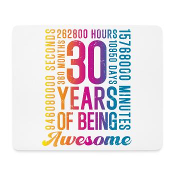 30 Years Birthday - Mouse Pad (horizontal) - white - Front