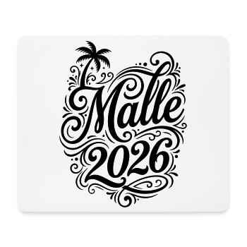 Malle 2026 Palme Majorque - Tapis de souris (format paysage) - blanc - Devant