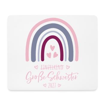 Große Schwester 2027 Boho Regenbogen - Mousepad (Querformat) - Weiß - Vorne