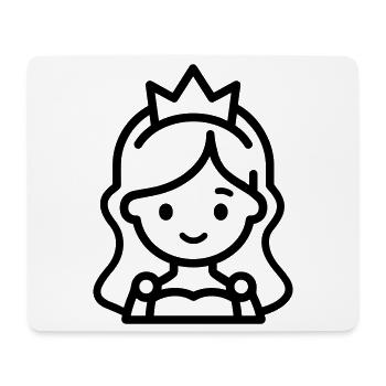 Prinzessin - Mousepad (Querformat) - Weiß - Vorne