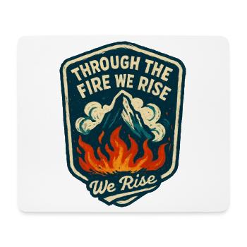 Rising by the Flames: The Forge of Character - Mouse Pad (horizontal) - white - Front