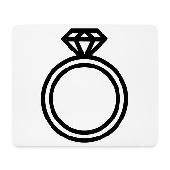 Ring - Mouse Pad (horizontal) - white - Front