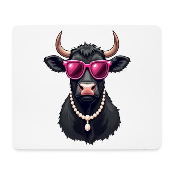 Cow - Mouse Pad (horizontal) - white - Front
