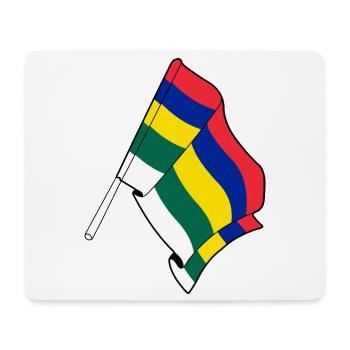 Terschelling-Flagge – Inselstolz - Mousepad (Querformat) - Weiß - Vorne