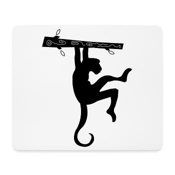 Singe - Tapis de souris (format paysage) - blanc - Devant