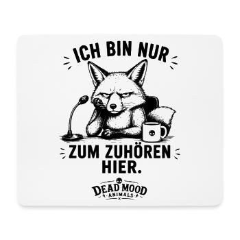 Genervter Fuchs | Lustiger Meeting Büro Spruch - Mousepad (Querformat) - Weiß - Vorne