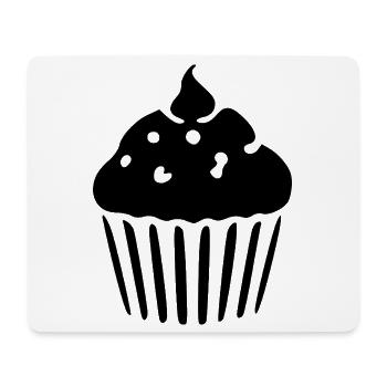 Cadeau de pâtisserie Cupcake Muffin - Tapis de souris (format paysage) - blanc - Devant