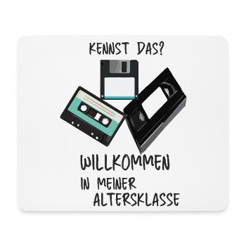 Retro Tech Humor Altersklasse - Mousepad (Querformat) - Weiß - Vorne