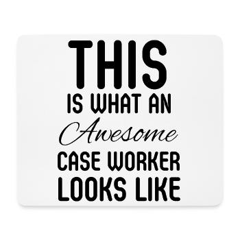 Case Worker Social Work Student Manager Gift - Mouse Pad (horizontal) - white - Front