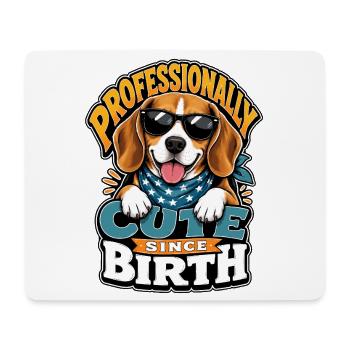 Beagle - Mousepad (Querformat) - Weiß - Vorne