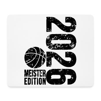 Basketball Meister Edition 2026 in schwarz  - Mousepad (Querformat) - Weiß - Vorne