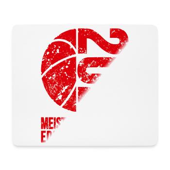 Basketball Meister Edition 2026 in rot und weiß - Mousepad (Querformat) - Weiß - Vorne