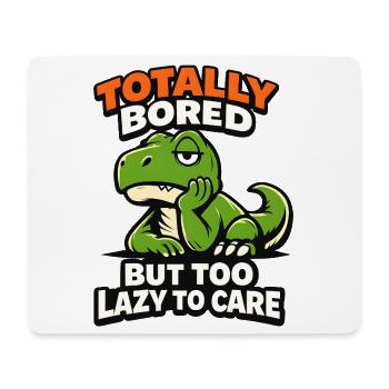 Seriously Bored Dinosaur - Mousepad (Querformat) - Weiß - Vorne