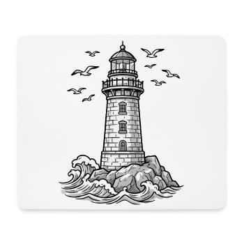 Moin Moin Norden - Maritimes Norddeutsch Design - Mousepad (Querformat) - Weiß - Vorne