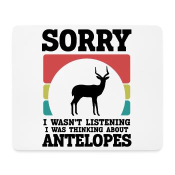 Antelope Humor Saying Vintage Safari - Mouse Pad (horizontal) - white - Front