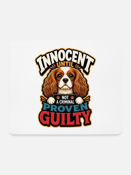 Kavallerier King Charles Spaniel - Mousepad (Querformat) - Weiß