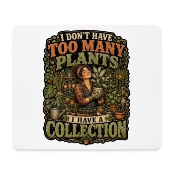 Plant Collection Gardening - Mousepad (Querformat) - Weiß - Vorne