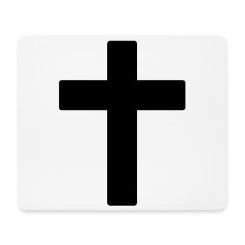 Kreuz - Mousepad (Querformat) - Weiß - Vorne