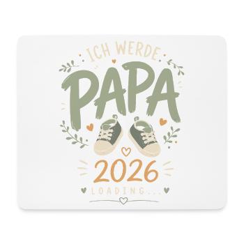 Werdender Vater Ich werde Papa - Mousepad (Querformat) - Weiß - Vorne