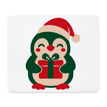 Pinguin Geschenk Clipart - Mousepad (Querformat) - Weiß - Vorne