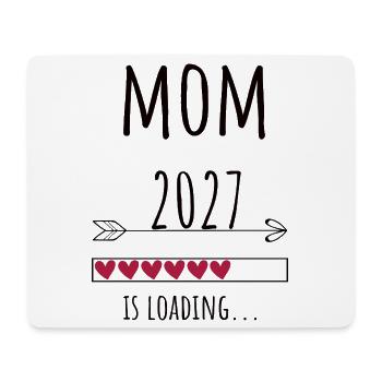 Pregnancy Announcement – Mama 2027 Geschenk - Mousepad (Querformat) - Weiß - Vorne