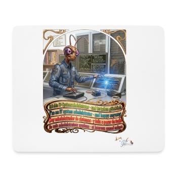 Heuschrecke JOGUE IT-Systemadministrator Admin Job - Mousepad (Querformat) - Weiß - Vorne