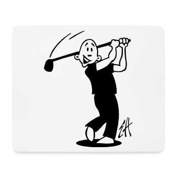 One Color Golf Design - Mouse Pad (horizontal) - white - Front