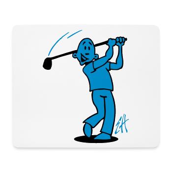 Swing into Laughter: Golf Design - Mouse Pad (horizontal) - white - Front